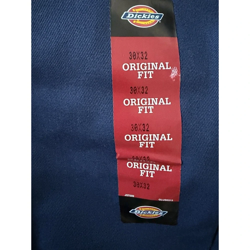 New Dickies 874 Work Pants Trousers Wrinkle Resistant Blue Men's 30x32 NWT JBHS